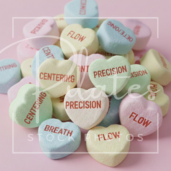 Valentine's Day Candy Hearts Pilates Principles