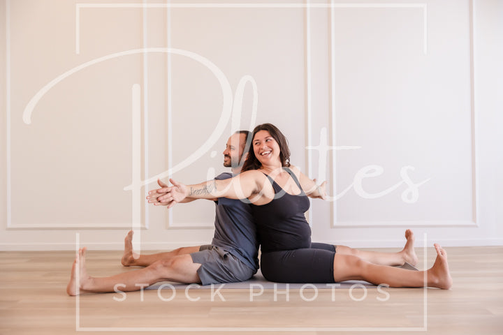 Couple Seated Twist 3