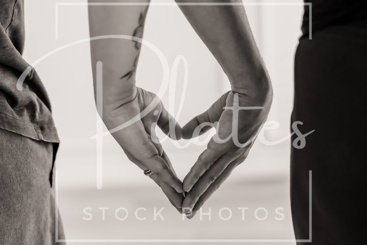 Heart Hands (Black and White)